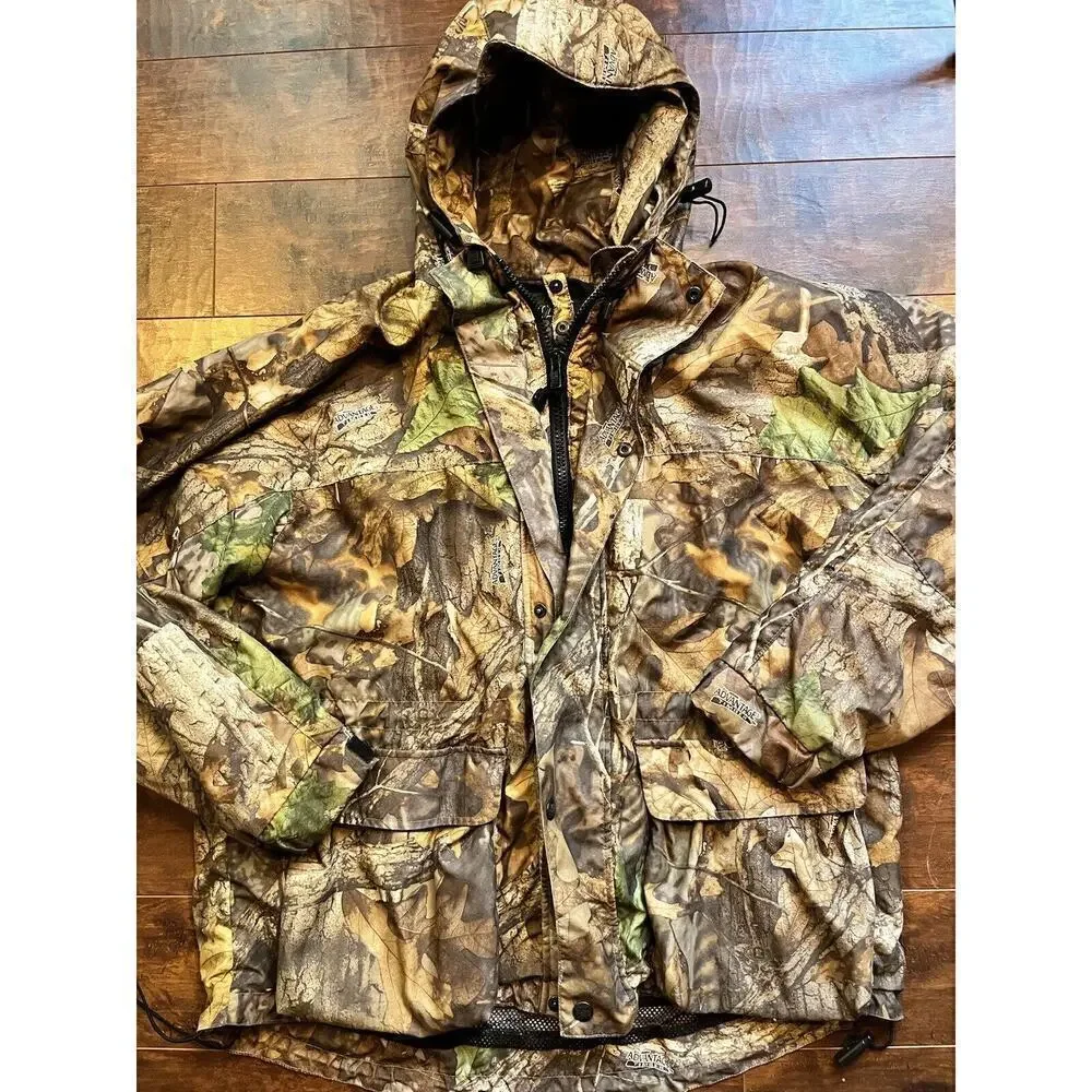 Mad Dog Silent Shawdow Dry Gear Full Zip Hunting Jacket Mens Size M